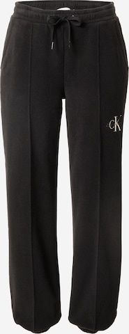 Loosefit Pantaloni de la Calvin Klein Jeans pe negru: față