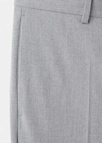 MANGO MAN Slim fit Pleated Pants 'Paris' in Grey