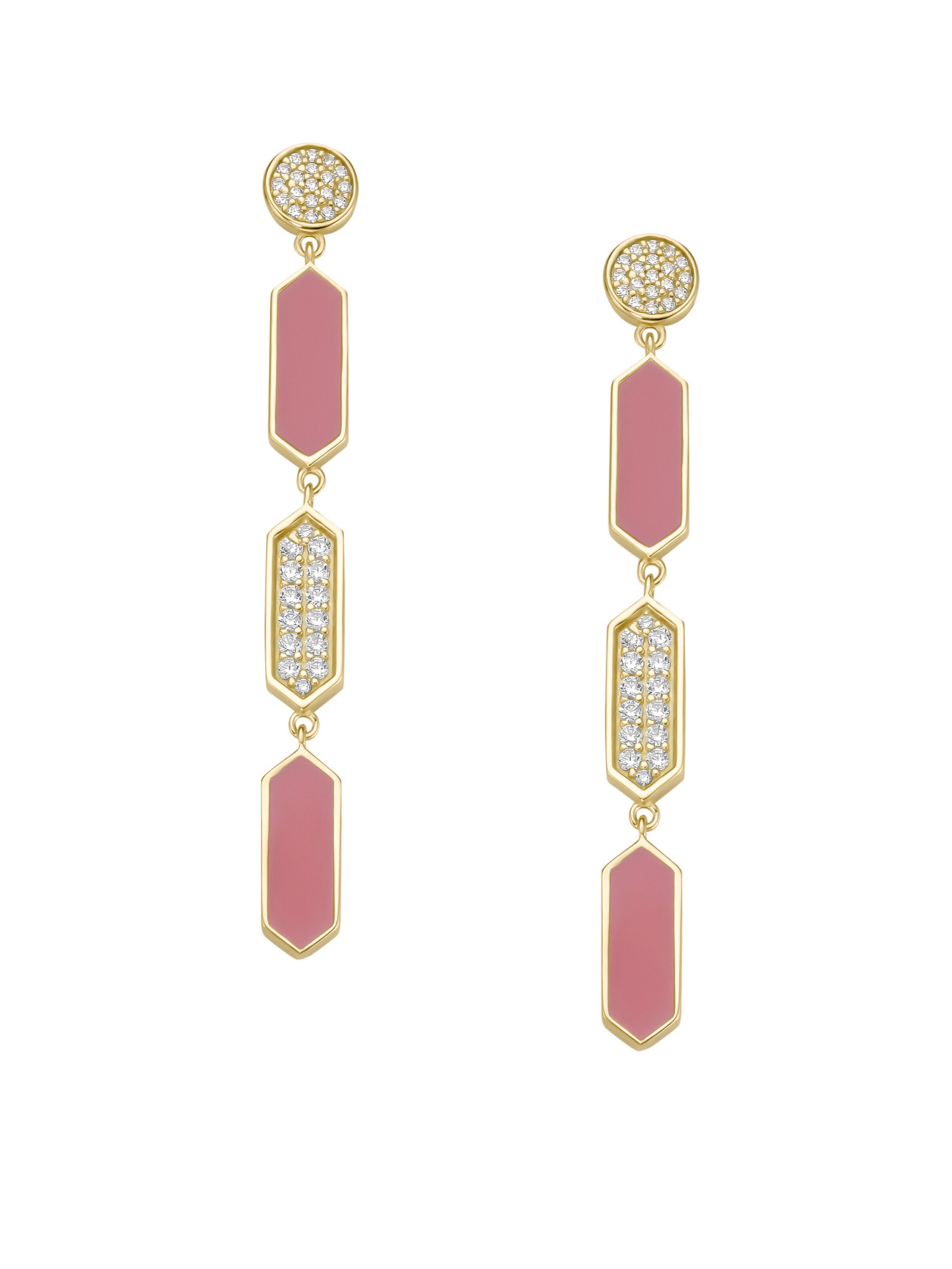Giorgio Martello Milano Brincos em 5,5 mm em ouro / rosa escurecido, Vista do artigo