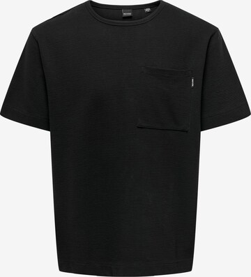 Only & Sons Shirt 'ANOS' in Black: front