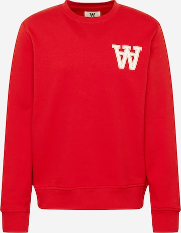 WOOD WOOD Sweatshirt in Rot: predná strana