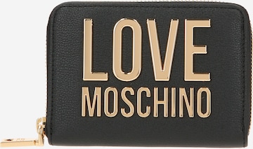 Love Moschino Peněženka 'Love Lettering' – černá: přední strana