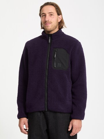 Volcom Fleece jacket 'Muzzer Fuzzar' in Purple: front