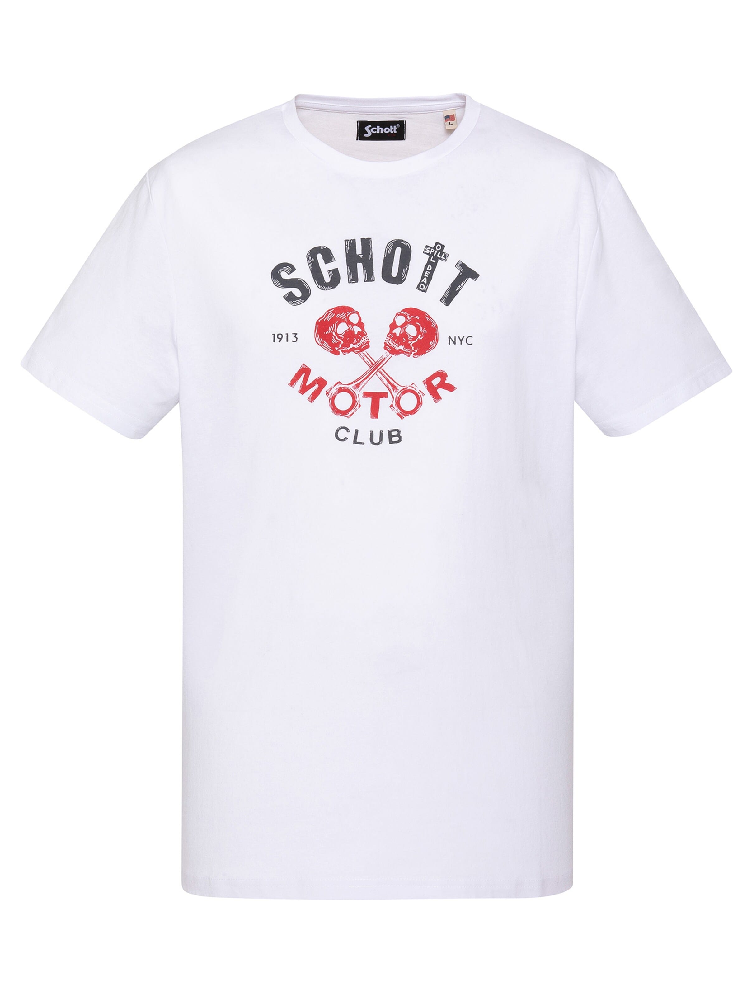 Schott NYC Shirt in White: front