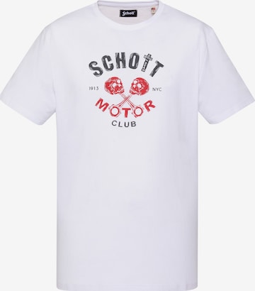 Schott NYC Shirt in White: front