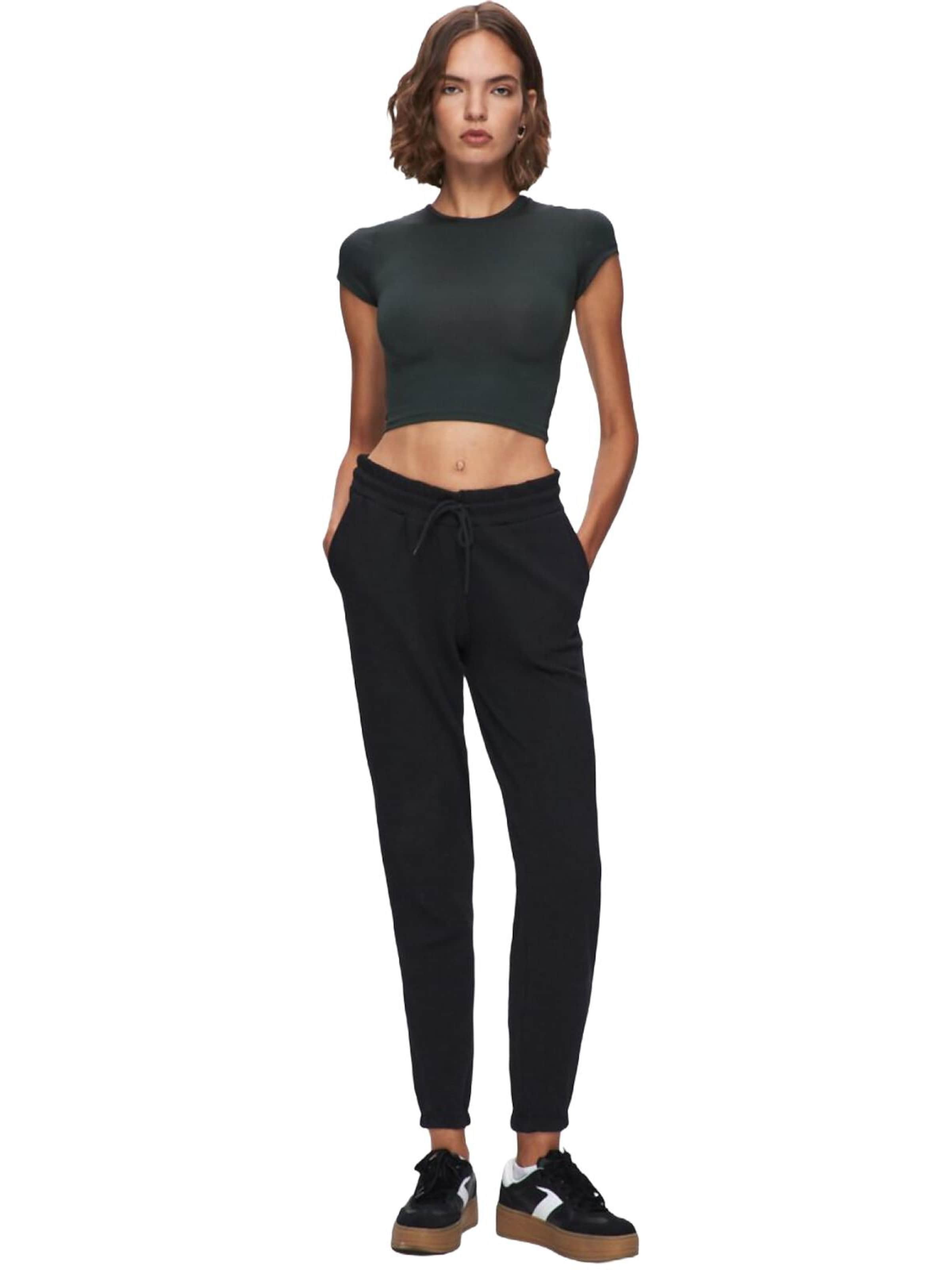 Maglietta 'LTB Jeans Kurzarm Basic Crop T-Shirt' di LTB Jeans in verde