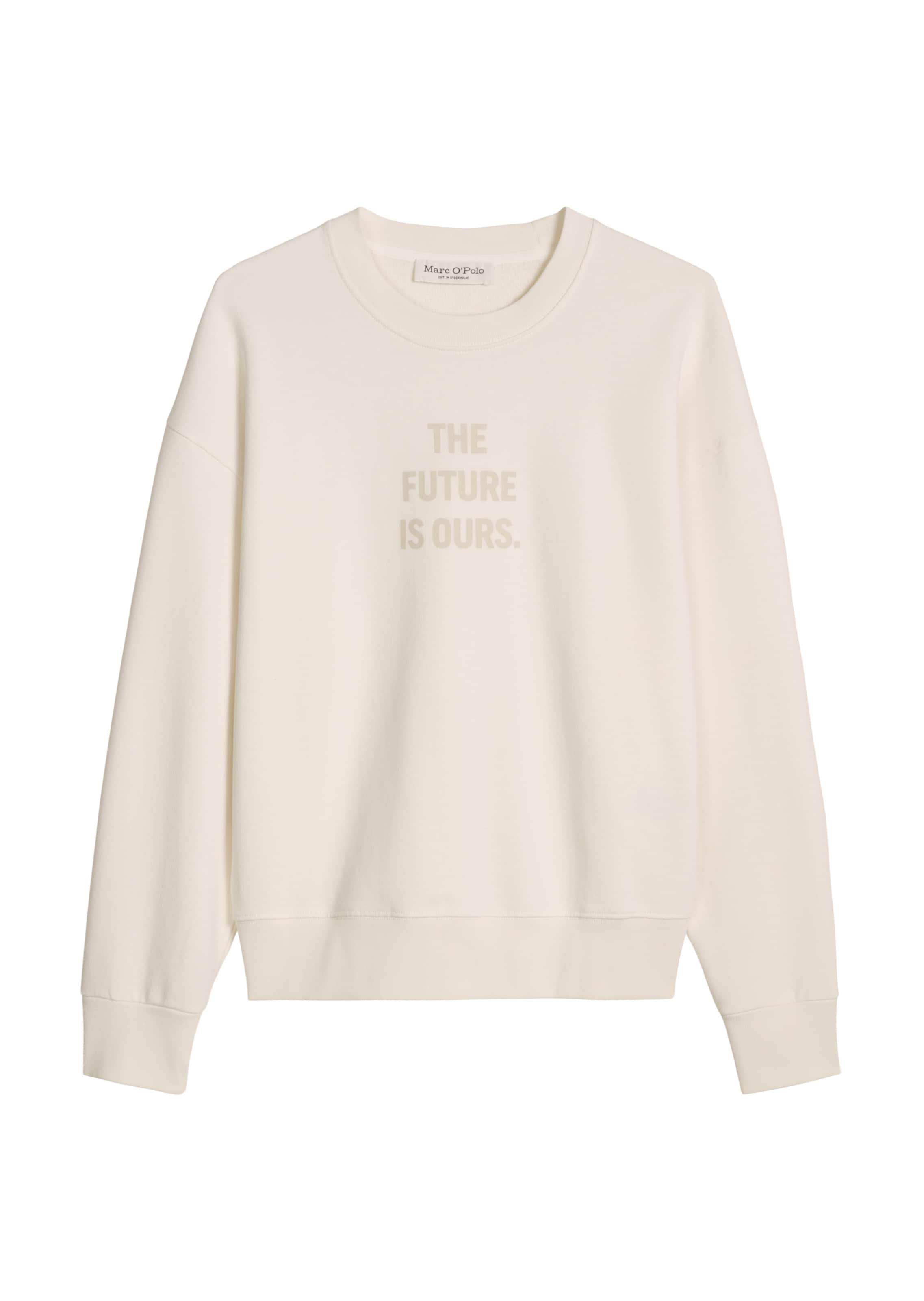 Marc O'Polo Sweatshirt in Beige: voorkant