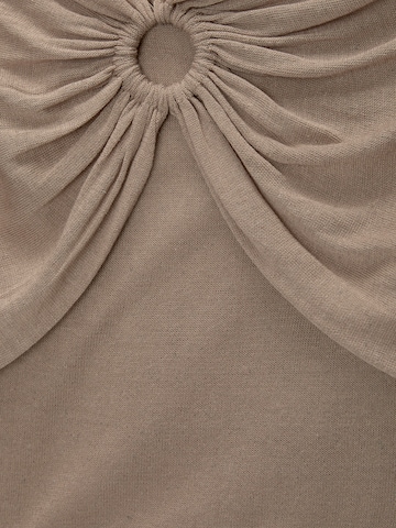 Pull&Bear Stricktop in Braun