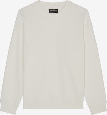 Sweat-shirt Marc O'Polo en blanc : devant