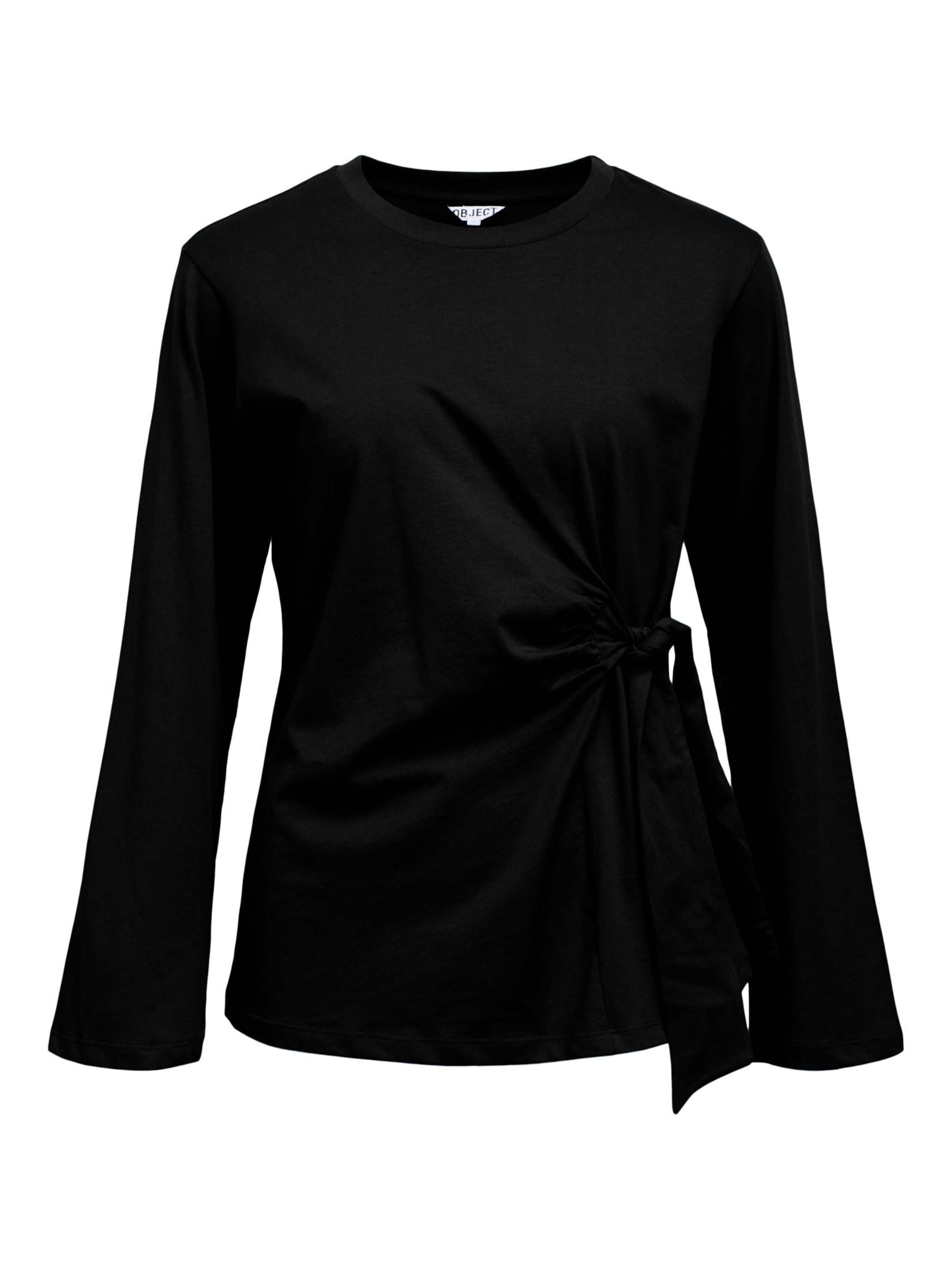 OBJECT - Camiseta en negro: frente