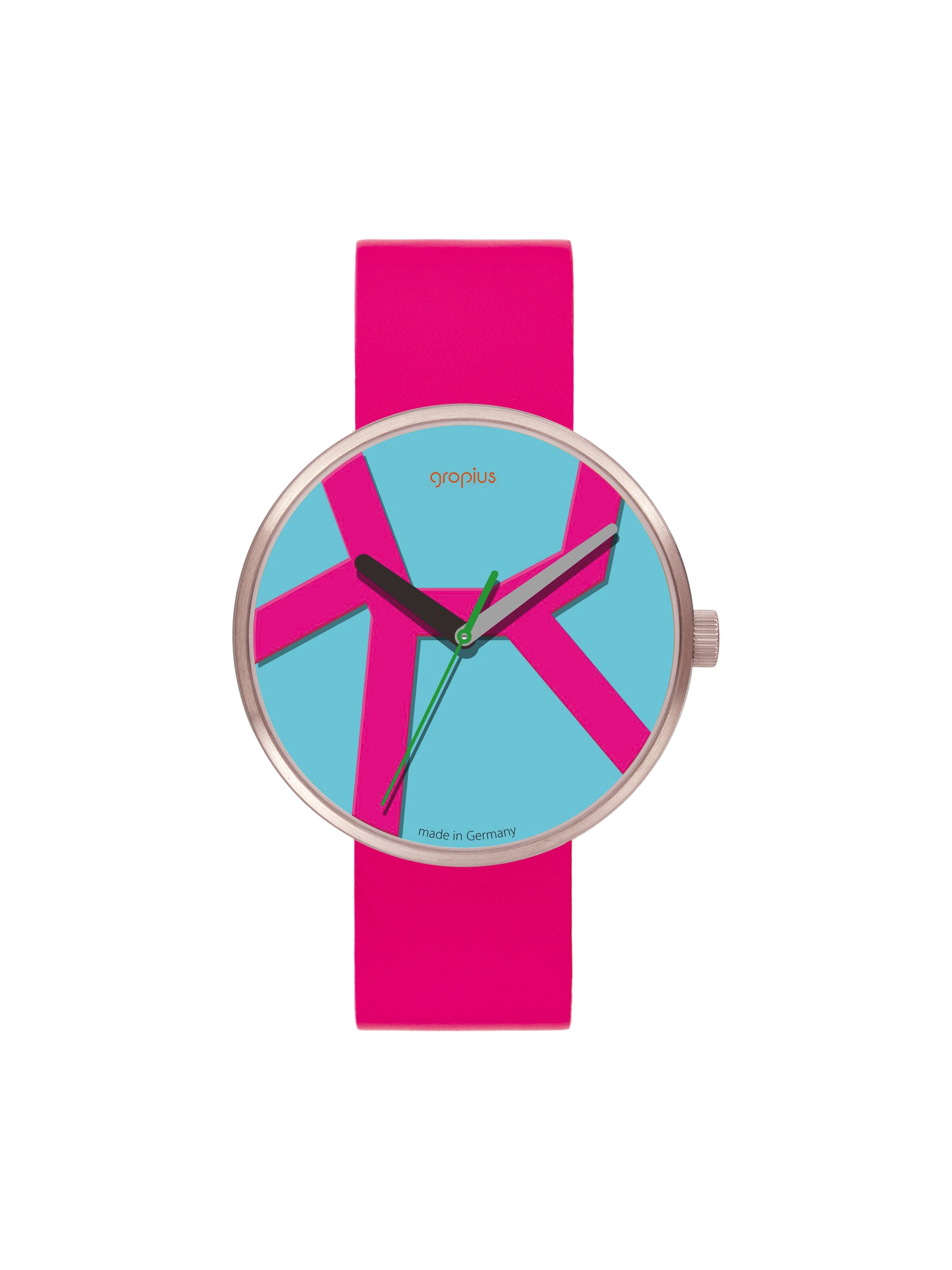 WALTER GROPIUS Analog Watch 'MOVE' in Pink: front