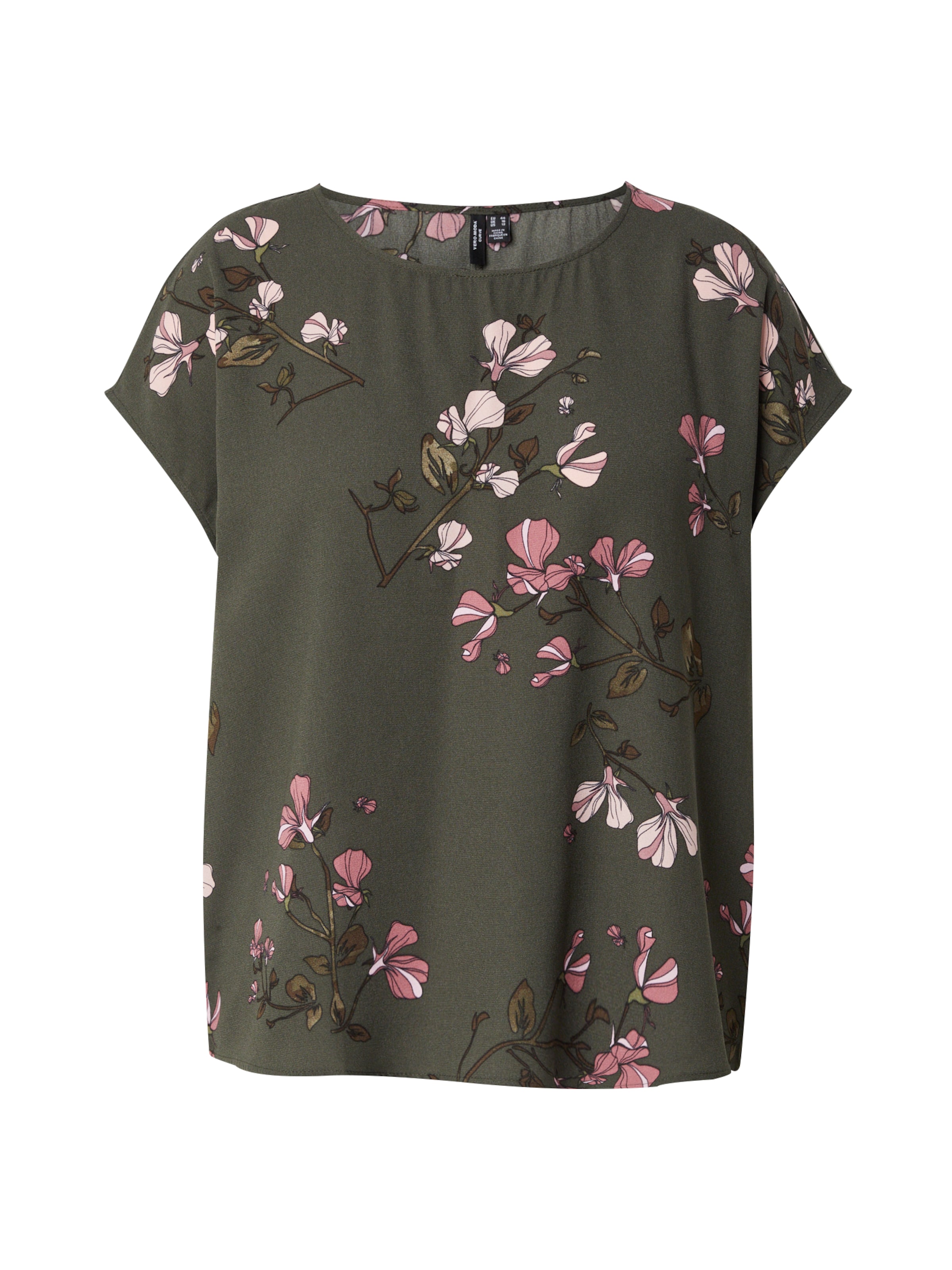 Vero Moda Curve Μπλούζα 'VMNEWHALLIE' σε γκρι: μπροστά