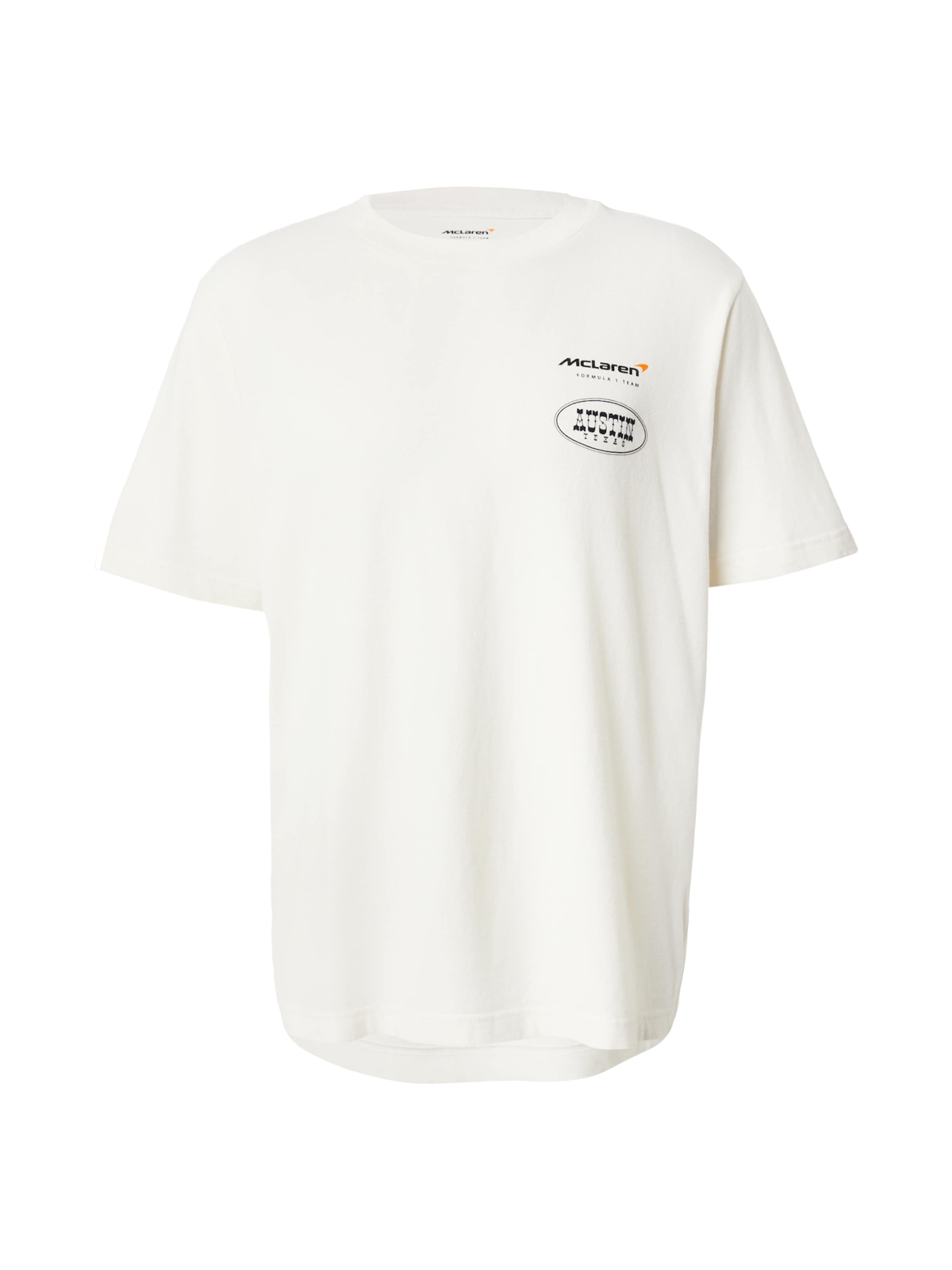 Abercrombie & Fitch Футболка 'McLaren Austin Capsule' в Белый: спереди