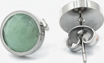 Sergio Engel Earrings 'Beach Ohrring 04 - Wasserfester Naturstein-Ohrstecker in Edelstahl' in Green: front