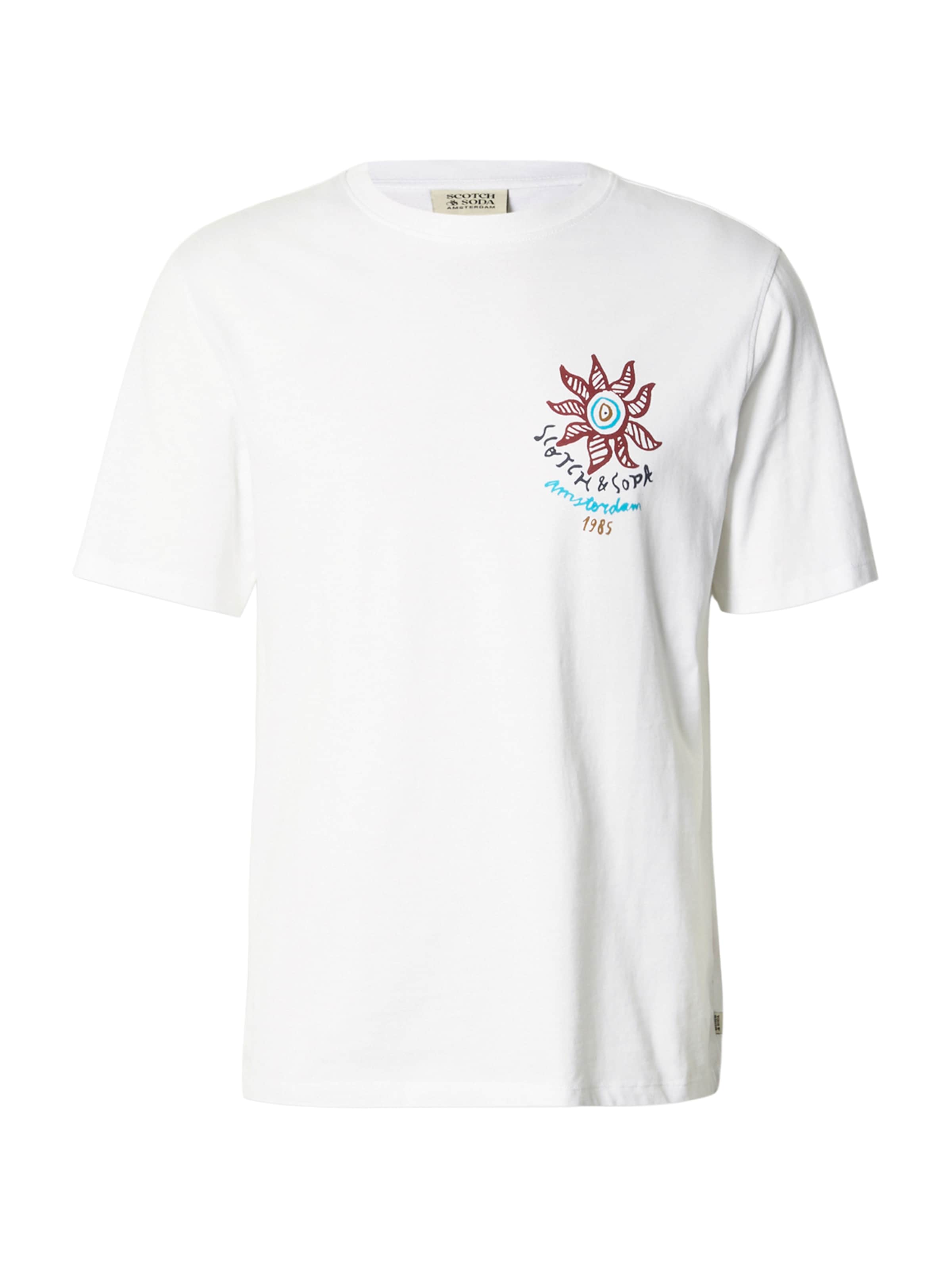 Maglietta di SCOTCH & SODA in bianco: frontale