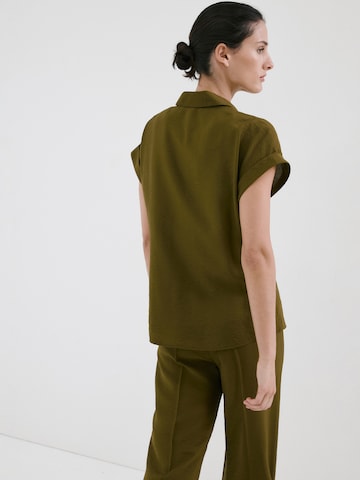 MANGO Bluzka 'NUDO' w kolorze zielony