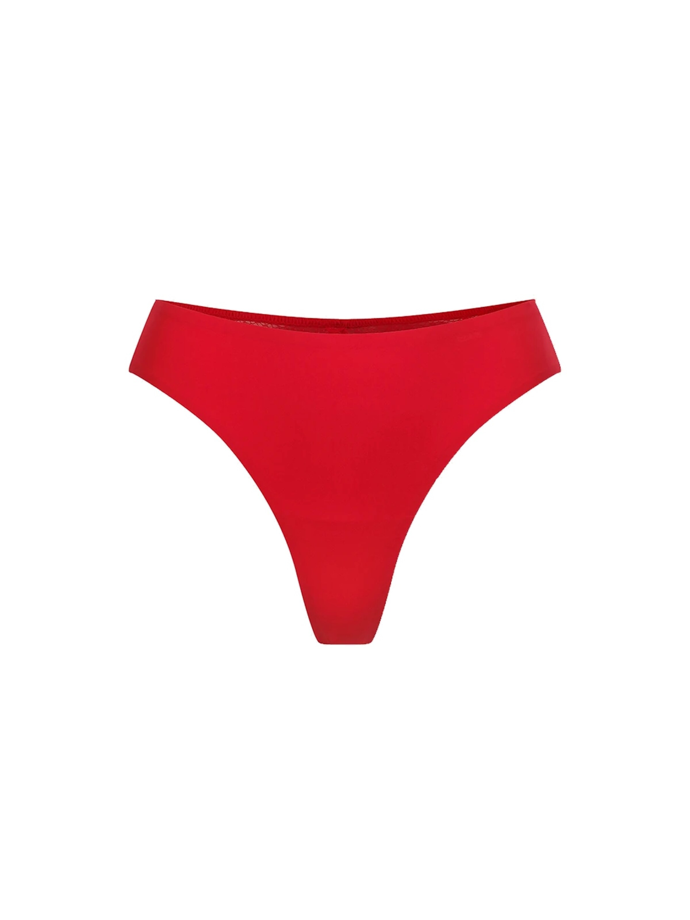 String 'Tanga mit Spitze' di cfab (formerly creamy fabrics) in rosso: frontale