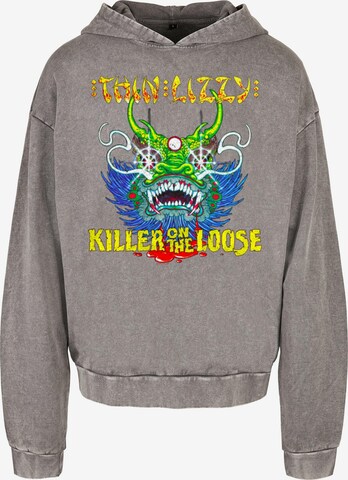 Merchcode Sweatshirt 'Thin Lizzy - Killer Cover' in Grijs: voorkant