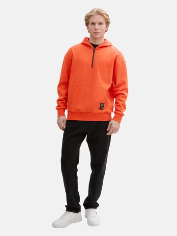 TOM TAILOR DENIM Sweatshirt in Orange