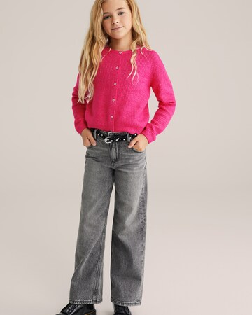 WE Fashion Knit cardigan in Pink