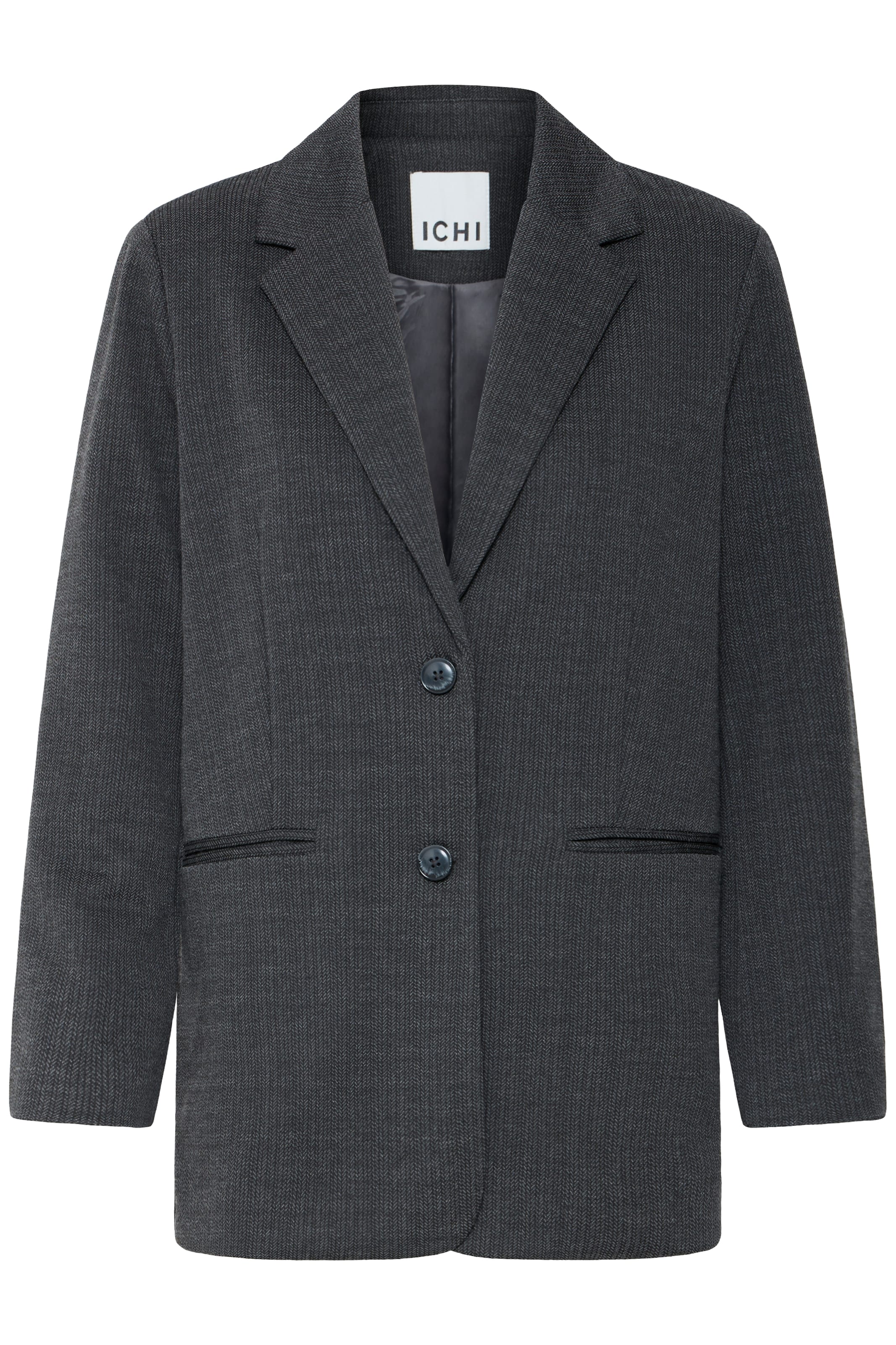 ICHI - Blazer 'IHKATE' em cinzento: frente