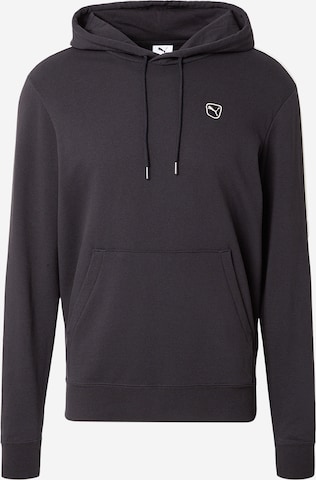 Sweat-shirt 'Essentials' PUMA en noir : devant
