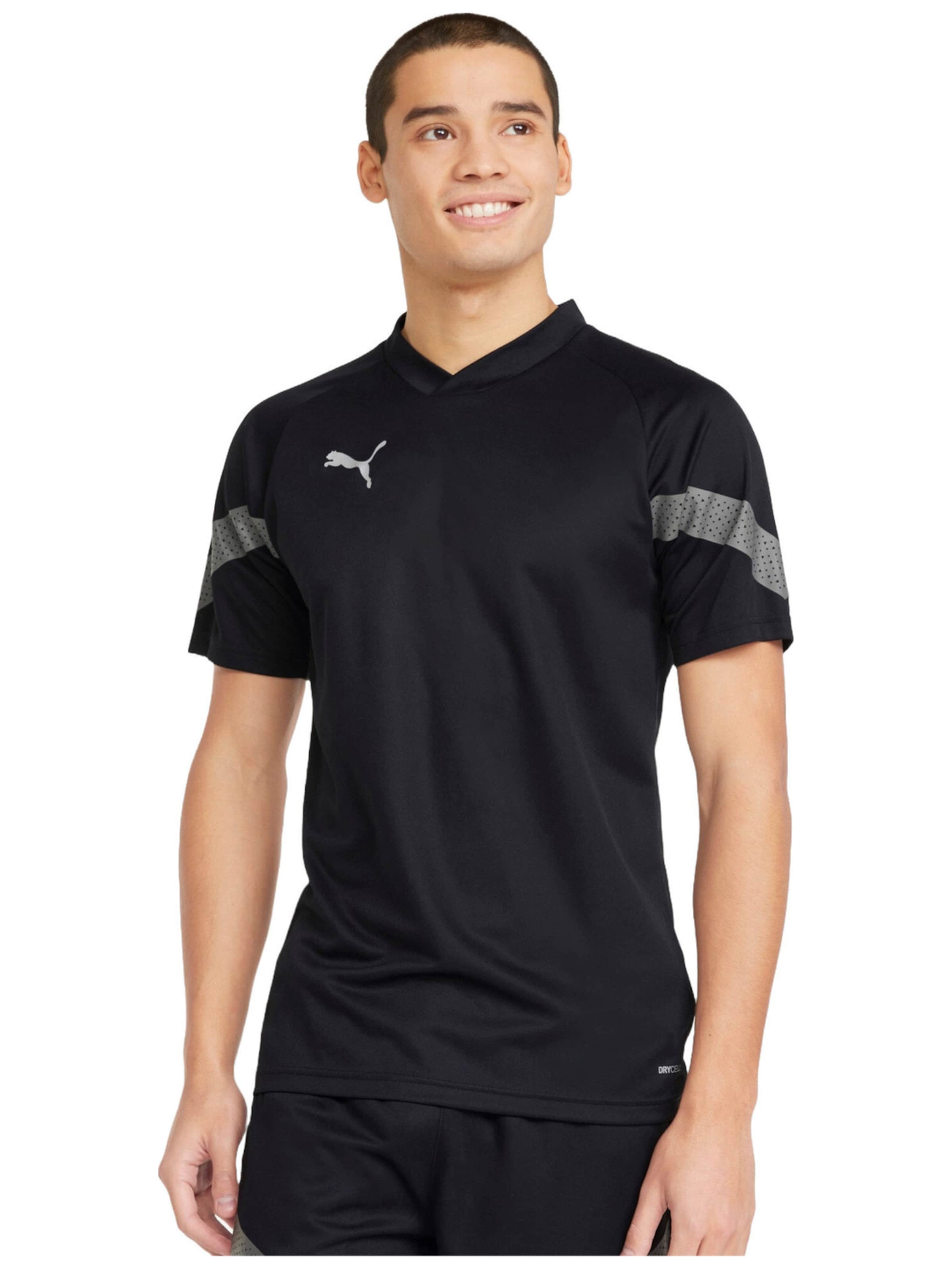 PUMA Shirt 'Puma Teamfinal Training Jersey' in Zwart: voorkant