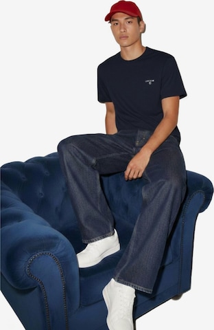 LTB Jeans - Camiseta 'Minimal Print T-Shirt' en azul: frente