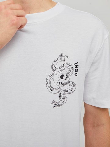 JACK & JONES Тениска 'Ink' в бяло
