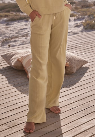 Pantalon de pyjama s.Oliver en beige : devant