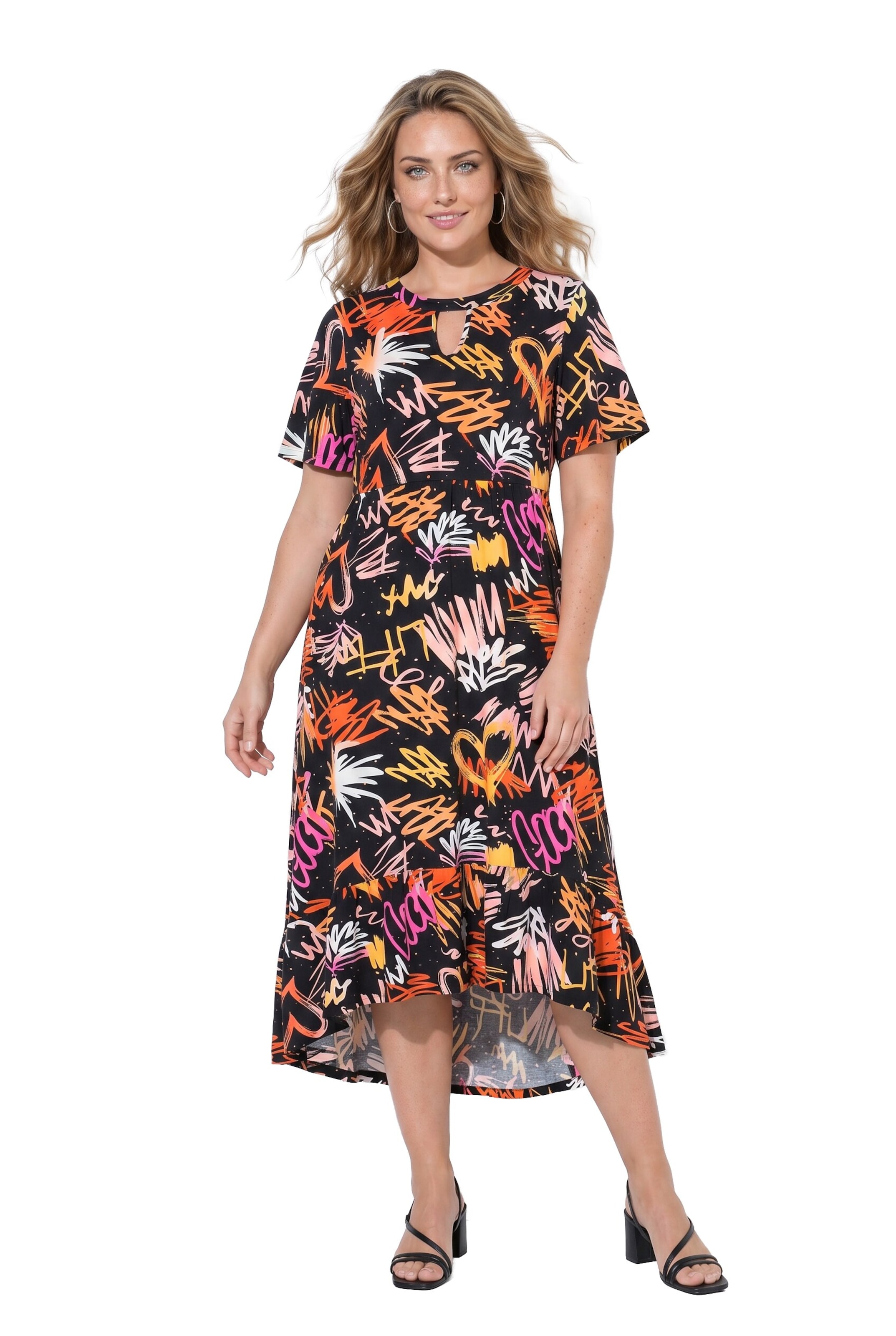 Angel of Style Dress in Black: front