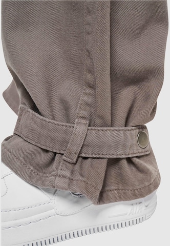 DEF - Perna larga Calças cargo em cinzento
