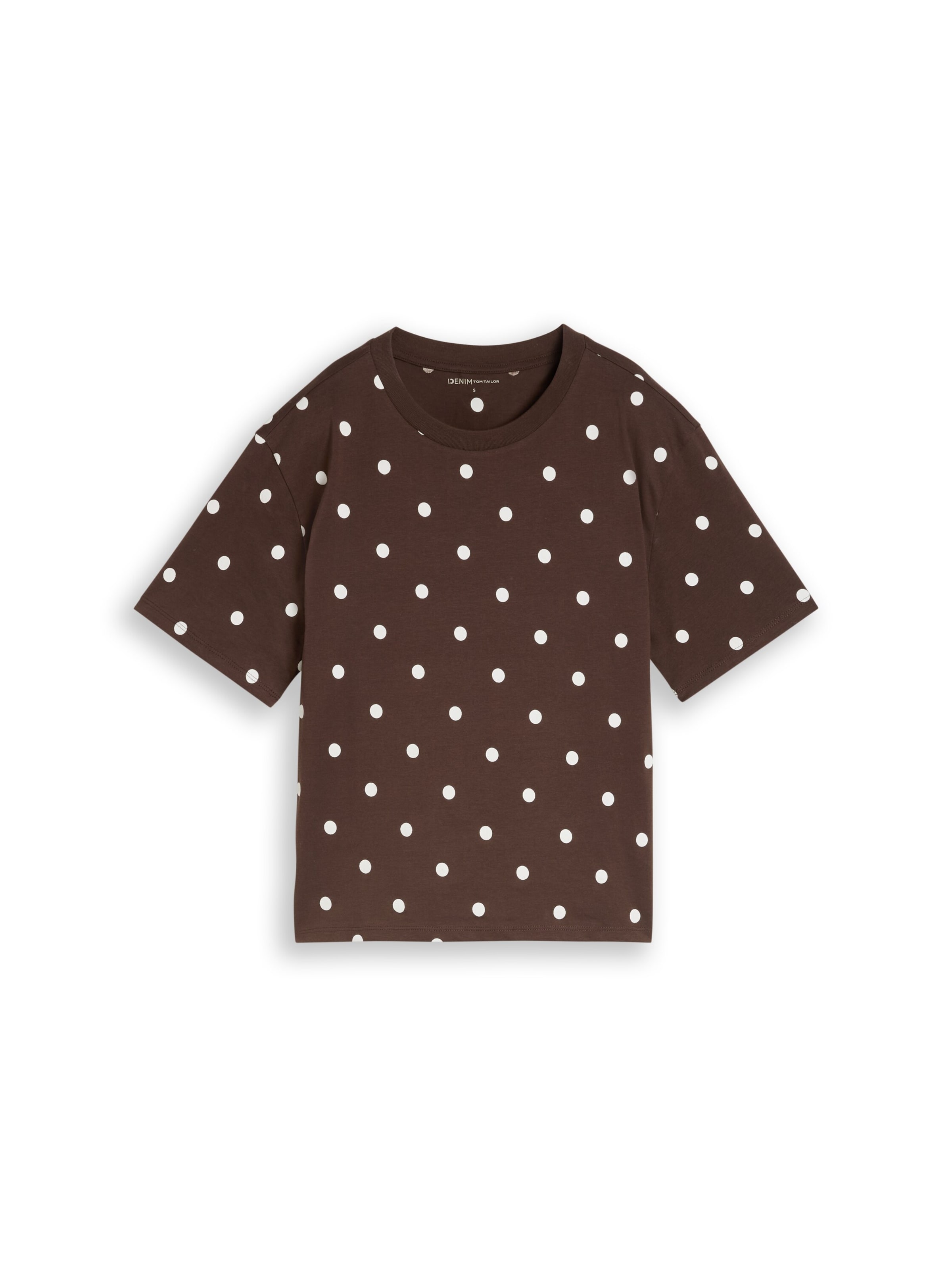 TOM TAILOR DENIM T-Shirt in Braun: Vorderseite