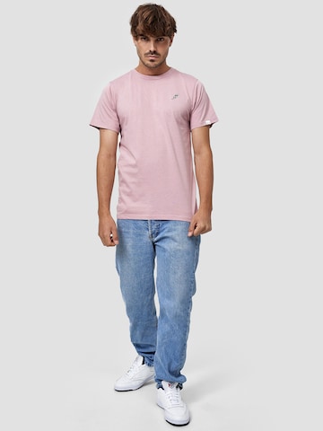 Mikon T-shirt 'Feder' i rosa