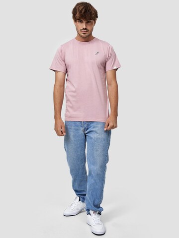Mikon T-Shirt 'Feder' in Pink