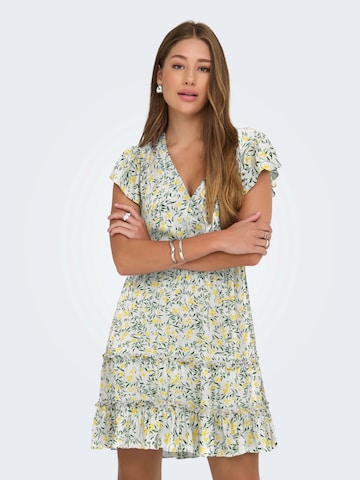 ONLY Kleid 'ONLCLAUDETTE' in Weiß: Vorderseite