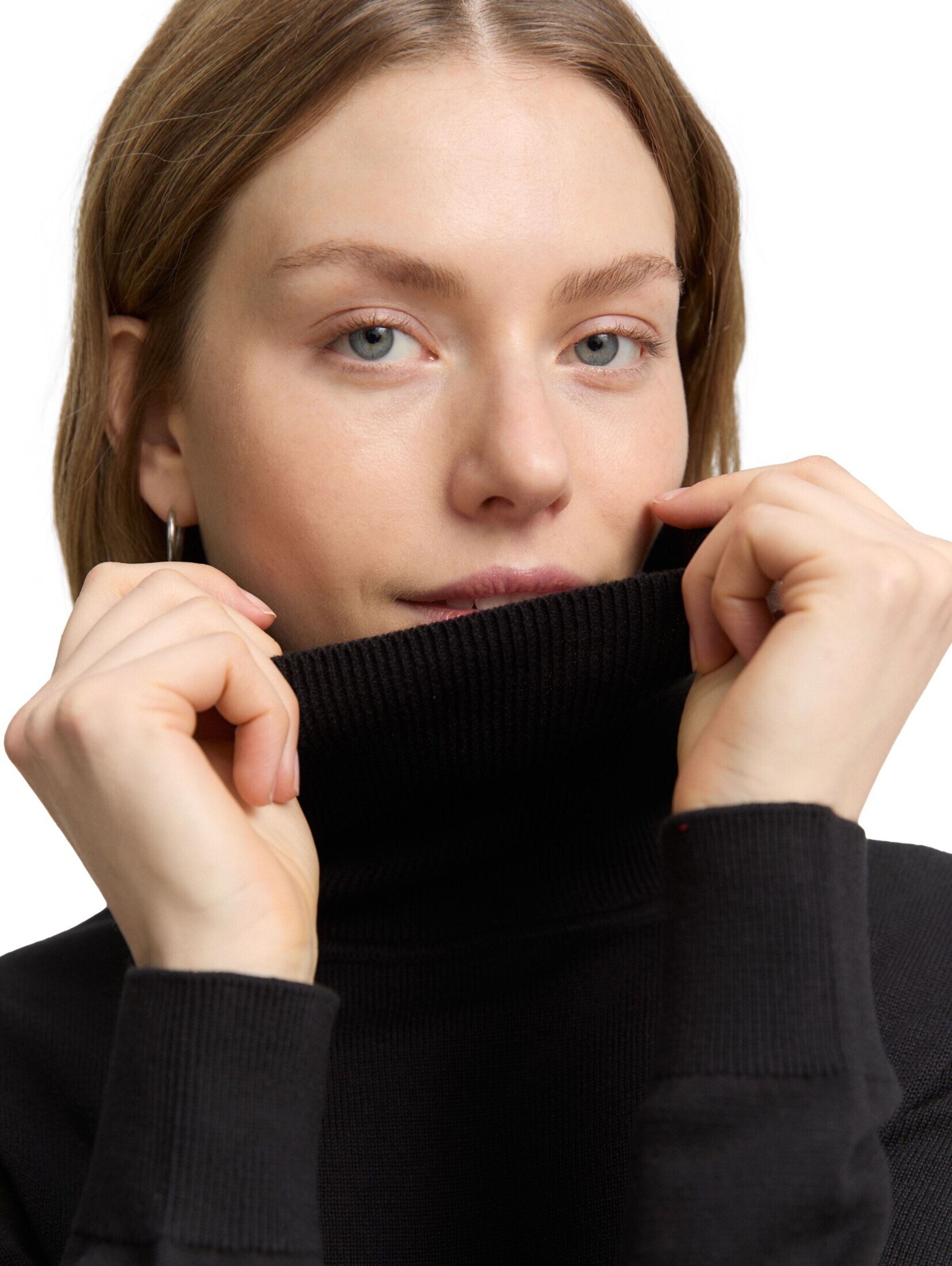 TOM TAILOR Pullover in Schwarz