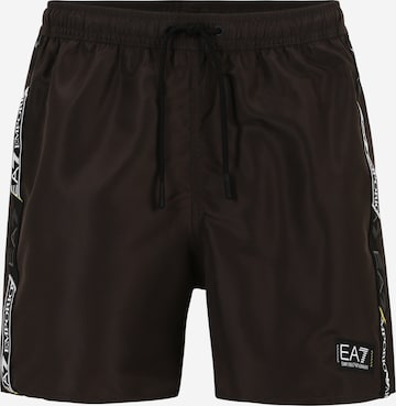 EA7 Emporio Armani Plavecké šortky – černá: přední strana