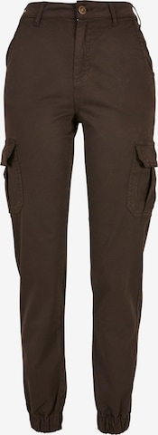 Pantaloni cargo di Urban Classics in marrone: frontale