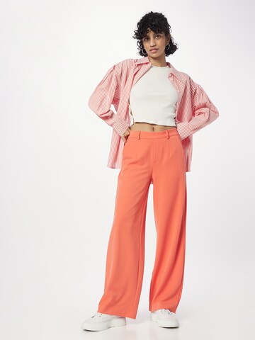 Wide leg Pantaloni 'Lisa' de la OBJECT pe portocaliu
