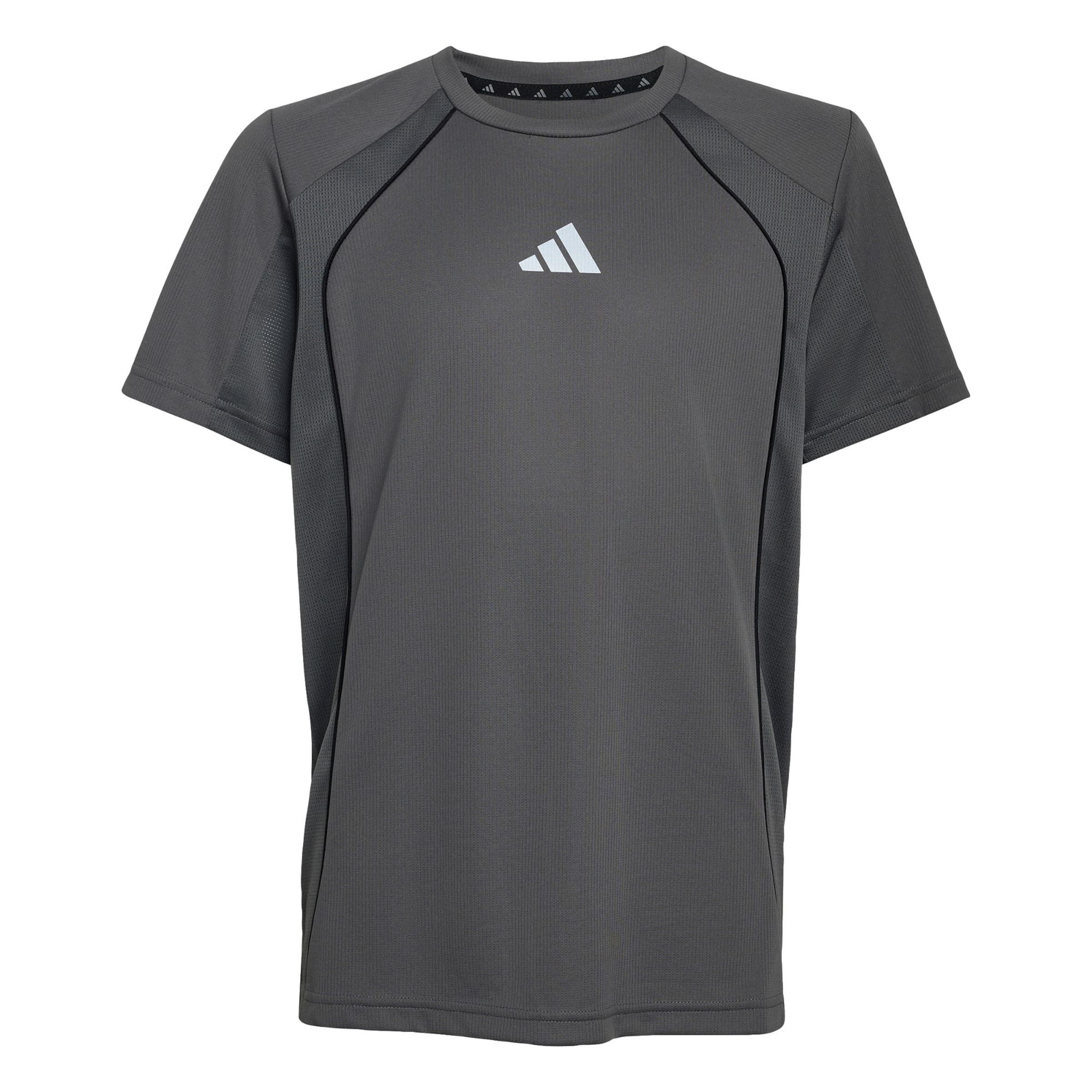 ADIDAS SPORTSWEAR - Camisa funcionais 'Tech Apparel' em cinzento: frente