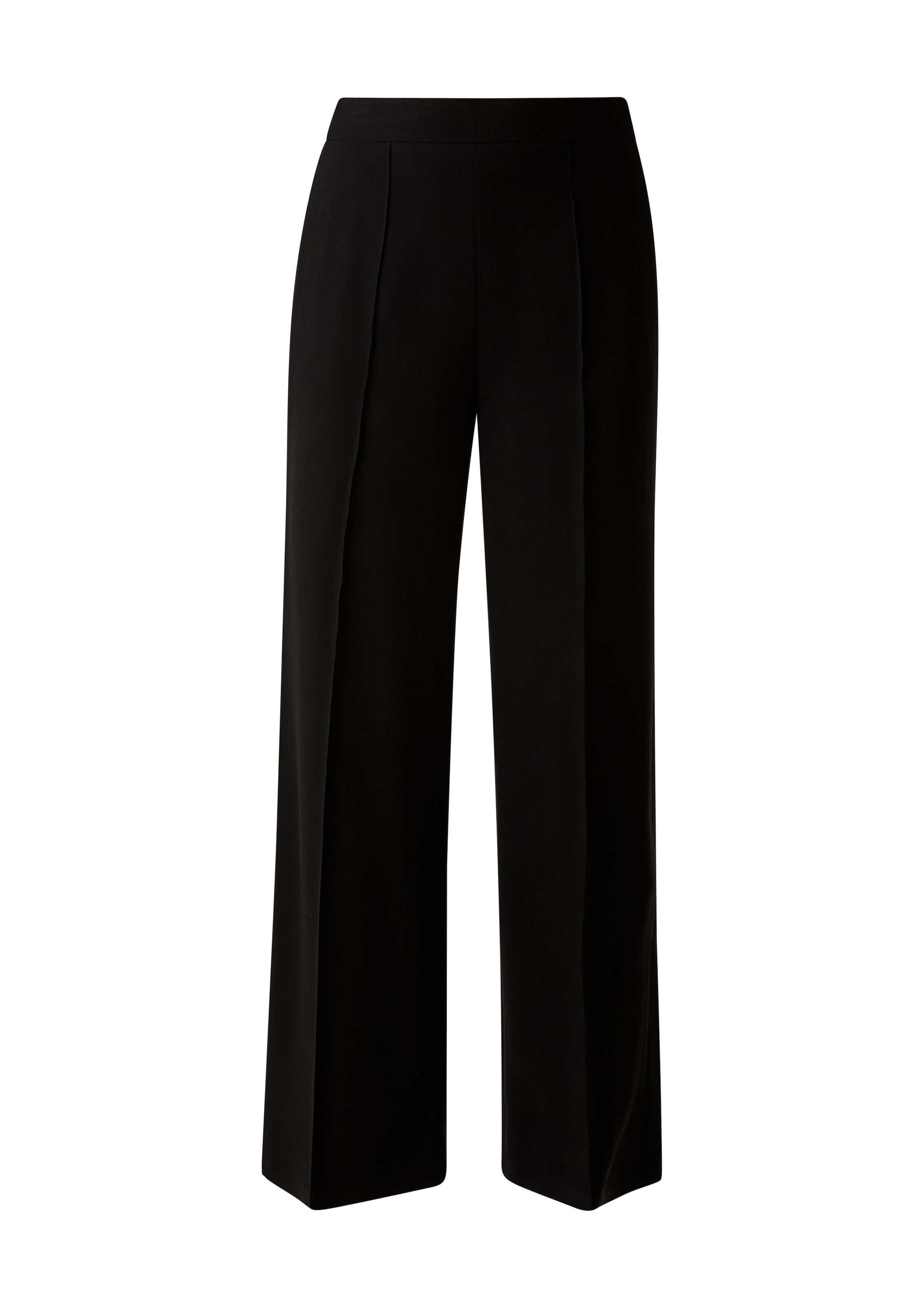 comma casual identity Wide Leg Hose in Schwarz: Vorderseite
