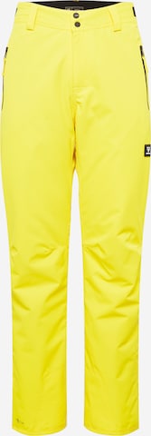 Regular Pantalon de sport 'Footrail' BRUNOTTI en jaune : devant