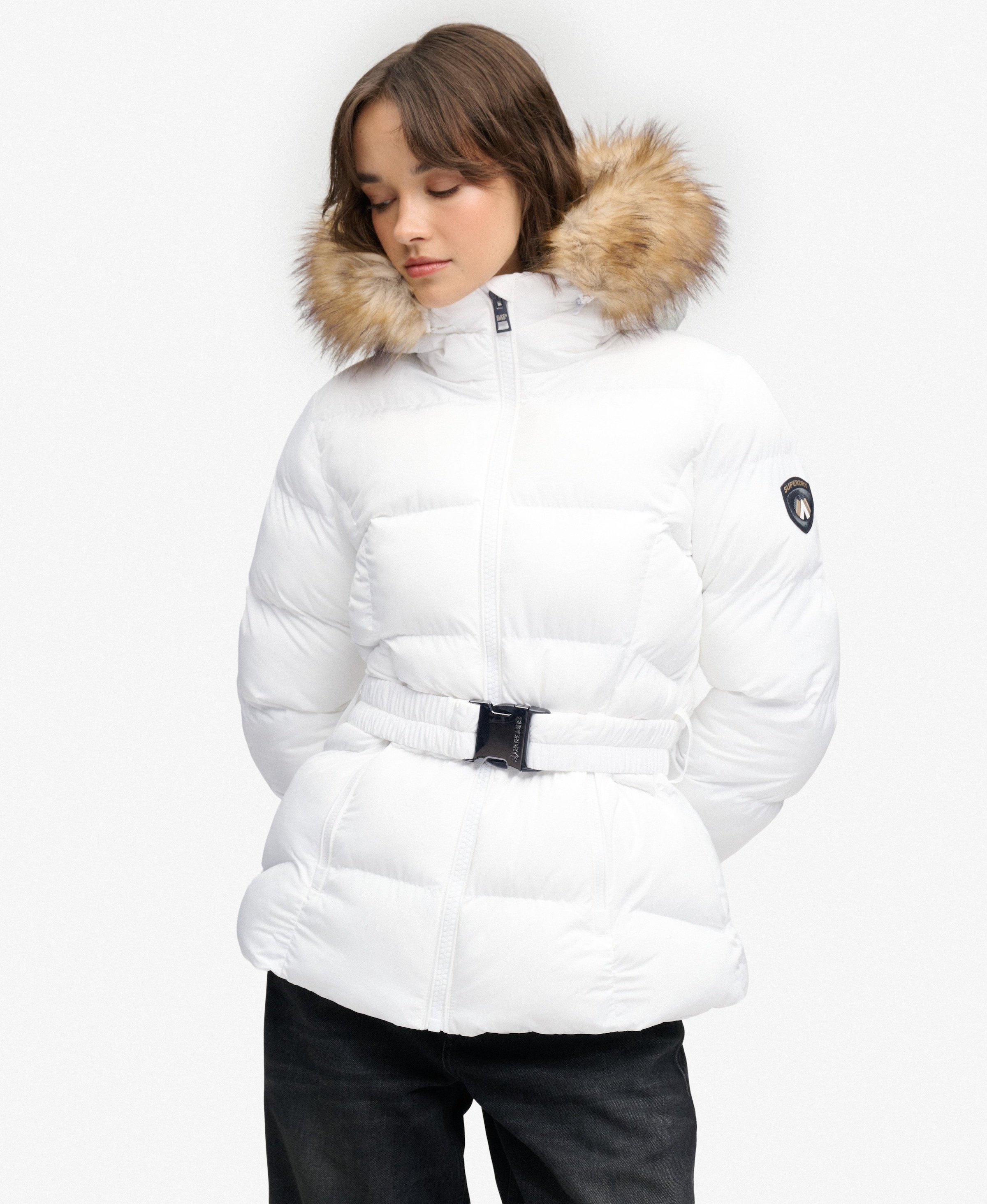 Superdry & Co Зимно яке 'Fuji' в бяло