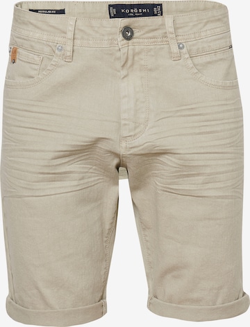 KOROSHI Slimfit Jeans i beige: forside