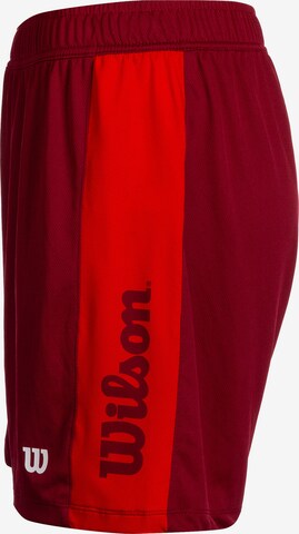 Loosefit Pantalon de sport WILSON en rouge