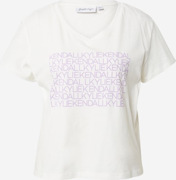 KENDALL + KYLIE - Camiseta en blanco: frente