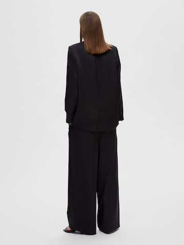 SELECTED FEMME Wide leg Pants 'Tasja' in Black