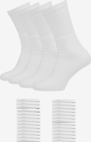 Albert Schäfer Socks in White: front