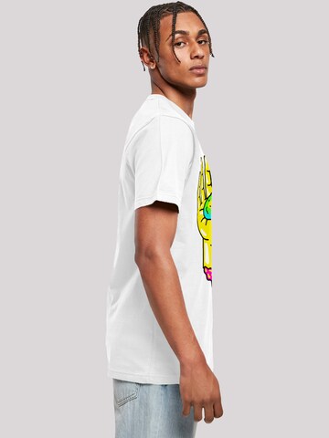 F4NT4STIC Shirt 'Rick and Morty Pickle Hand' in Wit